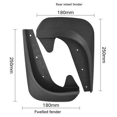Ersatzteile Kautschuk-Schlammflächen für Anhänger 4 Stück Autoschlammflächen Splash Guard